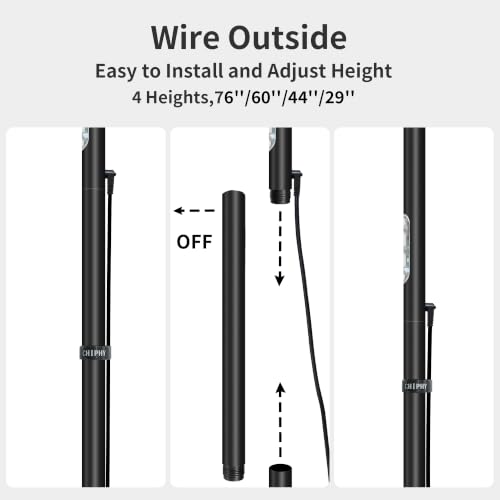 60W Torchiere Lamp (Remote & Touch Control)