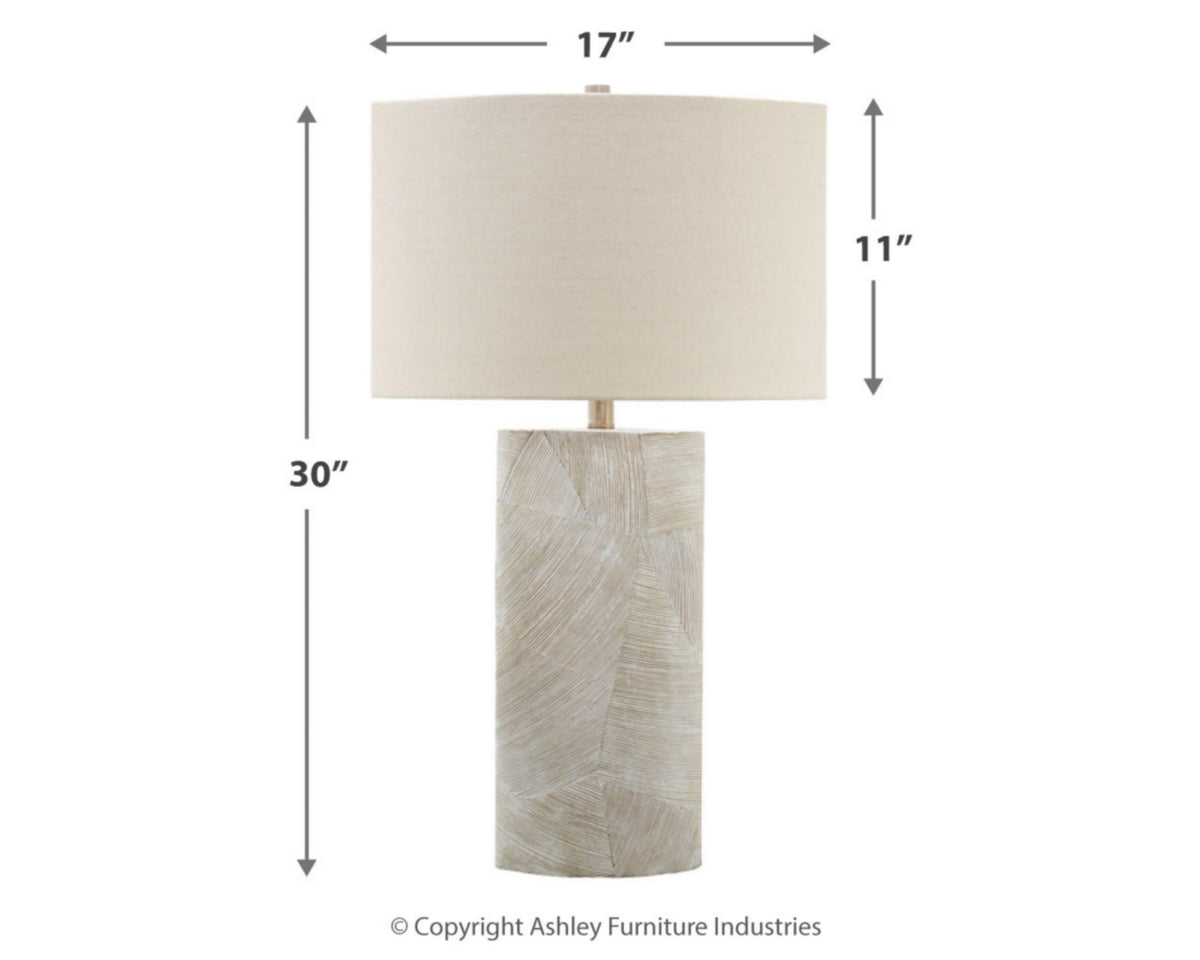 Bradard 31 Inch Rustic Table Lamp (Brown)