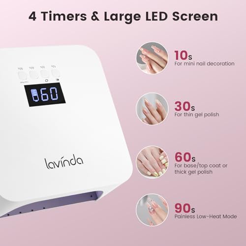 Cordless LED Nail Lamp (White)