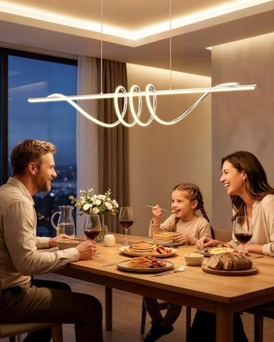 57in Kitchen Island Light (Chrome Silver / 57in)