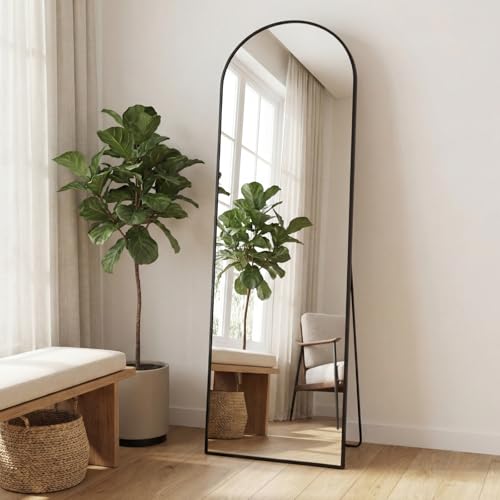 19"x58" Arched Mirror Full Length (Black-arched / 58"L x 19"W)