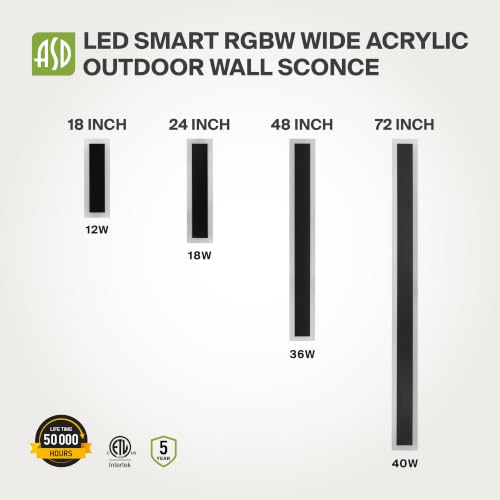 48" LED Linear Wall Sconce (Black)