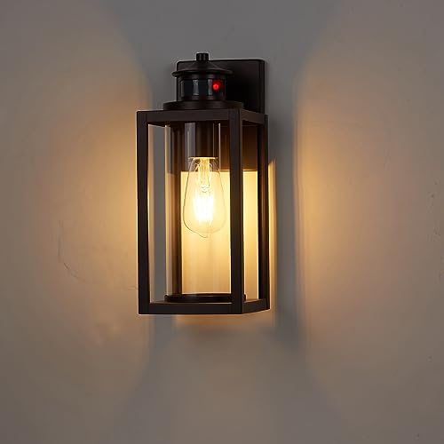 13 Inch Oil Rubbed Bronze Motion Sensor Outdoor Wall Light 1 Pack (Bronze / 1 Pack H13" Motion)