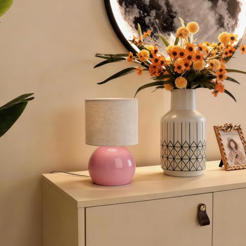 Modern Pink Table Lamp Set of 2 (Pack of 2 / Pink of 2)