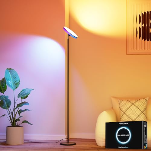 UFO Torchiere Floor Lamp (Black)