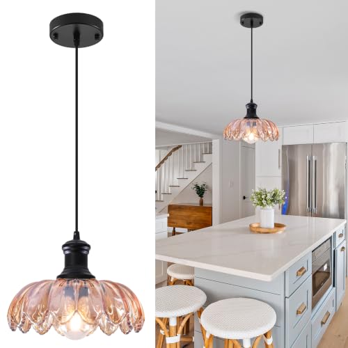 Vintage Glass Pendant Light