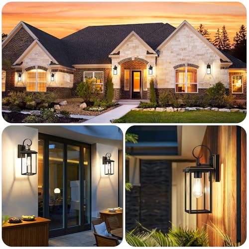 2 Pack 15” Outdoor Wall Lights (Bronze / 15")
