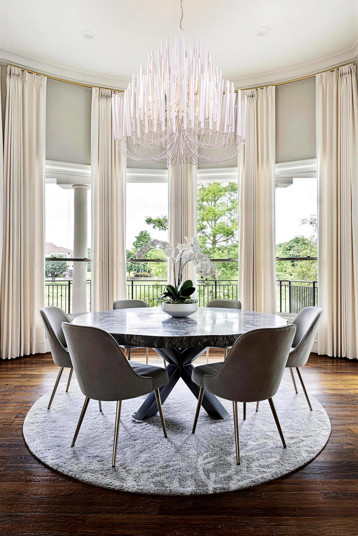 Modern Farmhouse Chandelier for Dining Room 41" (White / 41 inches)