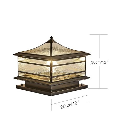 All Copper Solar Outdoor Post Lights