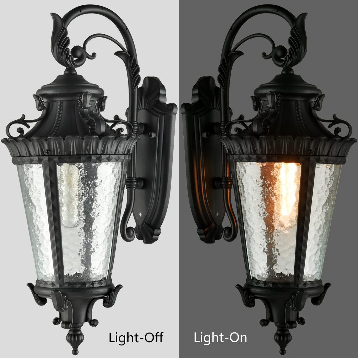 Black Outdoor Wall Light Fixtures (Black)