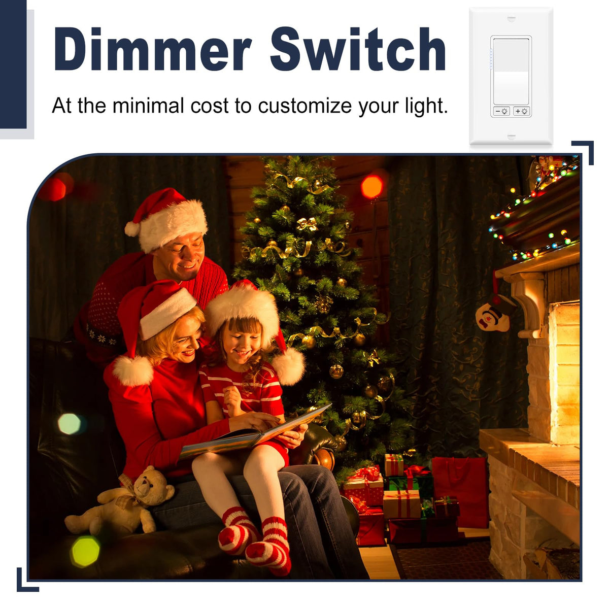 8 Pack Dimmer Light Switch (Dimmer Switch)