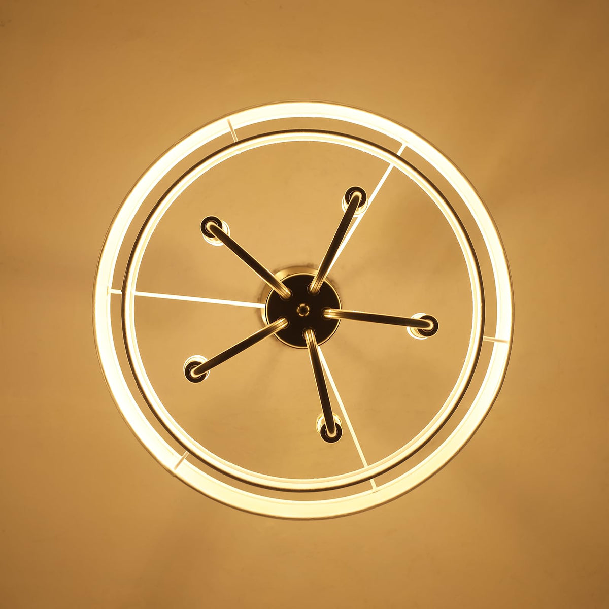 Drum Modern Chandeliers for Dining Room Light Fixture (Brushed Nickel)