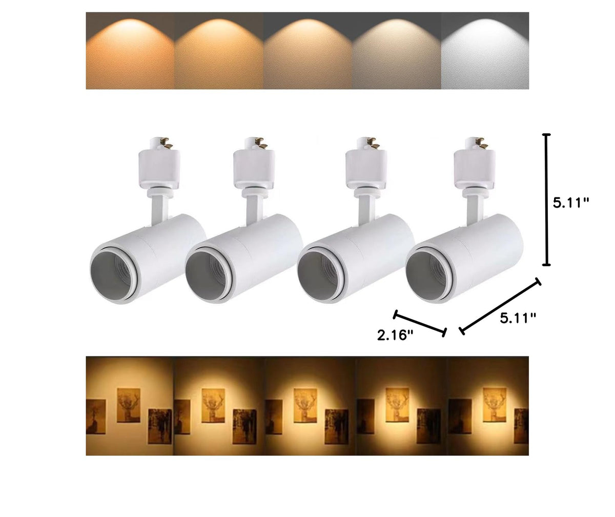 Track Lighting Heads 12W H (White - 4 Pack)