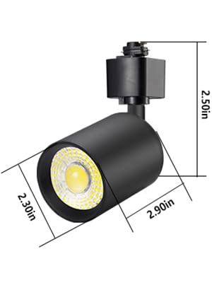 16 Pack 10W Dimmable LED Track Lighting Heads H Type Track Light Replacement Fixtures Bright 4000K Neutral White Ceiling Spotlight for Accent Task Art (Black / 4000K)