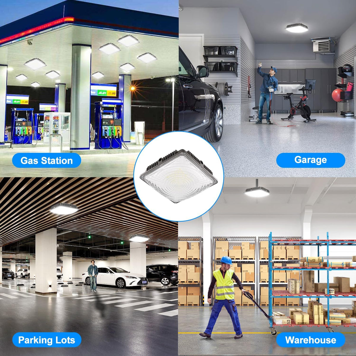 LED Canopy Light 120W 16 Pack (120W)