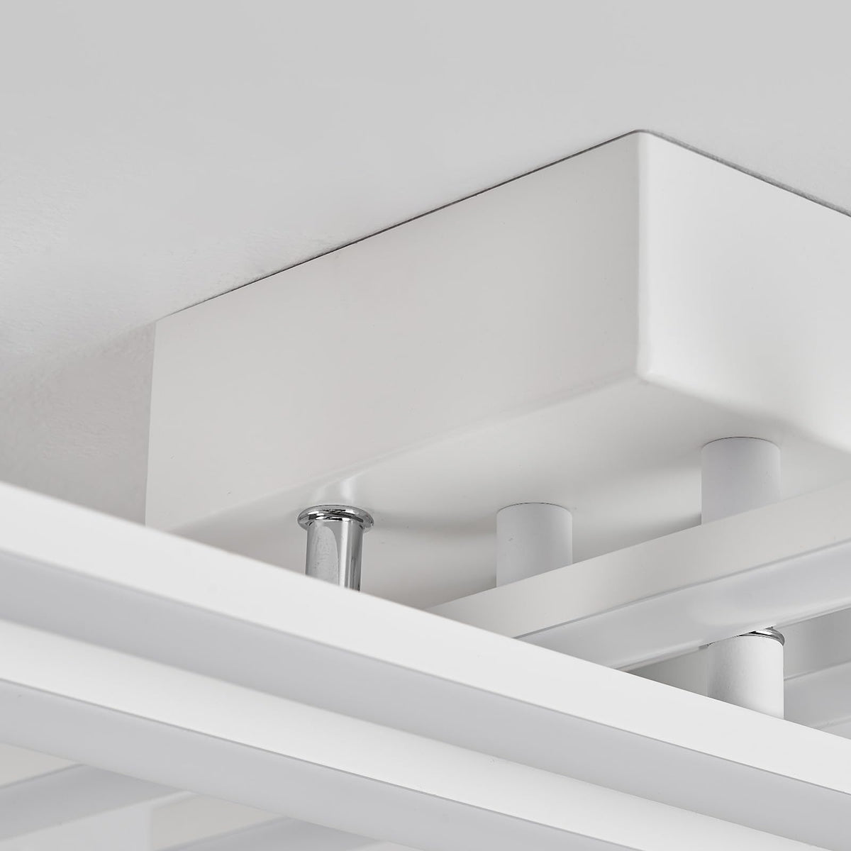 Modern Flush Mount LED Ceiling Light Fixture (4-Square-White)