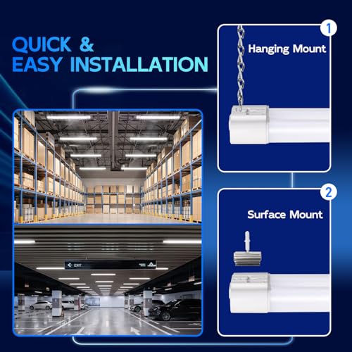 4FT Linkable LED Shop Light for Garage (White / 4FT 60W)