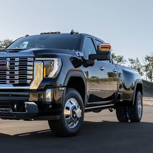 Switchback LED Side Tow Mirror Marker Lights for 2020 (2020-current 2500 3500,Smoked Lens)