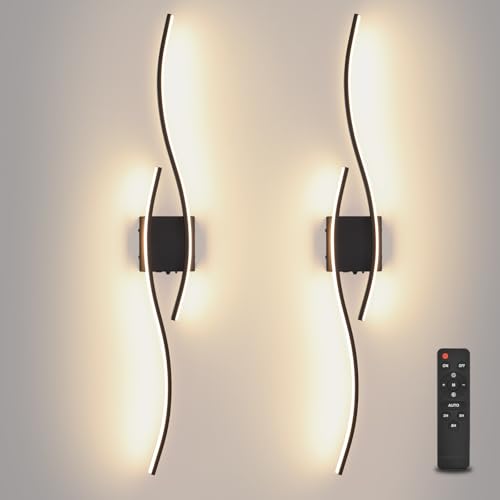 Battery operated wall sconce Set of 2