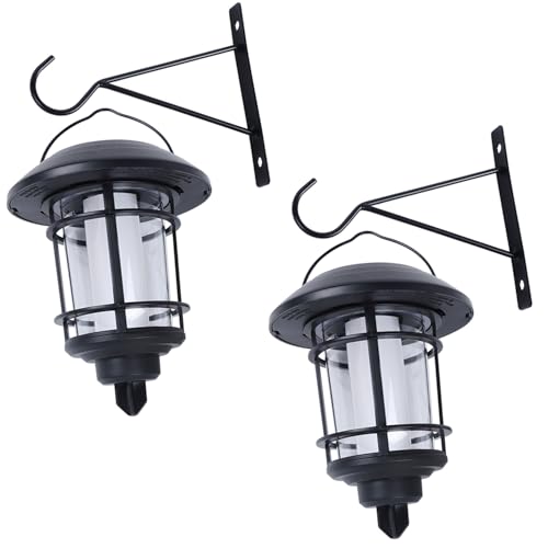 Solar Purple Flame Wall Lanterns (Purple)