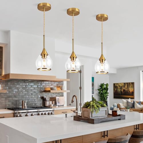 1 Piece Island Light for Kitchen (Gold / 1-Light)