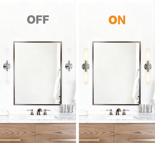 Brushed Nickel Wall Sconces Set of 2 (Brushed Nickel)