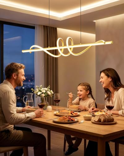 47.2in Dining Table Light Fixture (Gold / 47.2in)