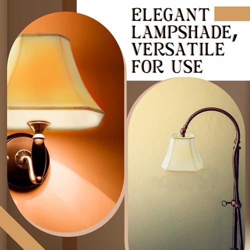 Set of 1 Bell Lamp Shade 6.25"x8" Top 11"x16" Bottom 12" High (6.25" x 8" Top 11" x 16" Bottom 12" High / Eggshell)
