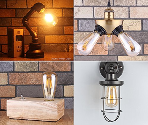 LED Edison Bulb 4W (Amber Warm / Pack of 12)