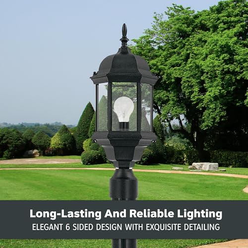 2976 BK Devonshire Outdoor Post Lanterns (Post Lantern / 20 Inch H)