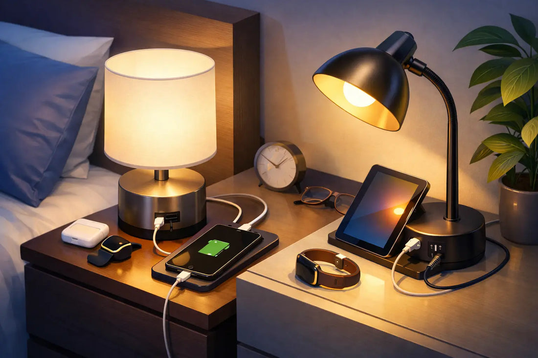 Bedside Lamps With USB Ports That Work Harder