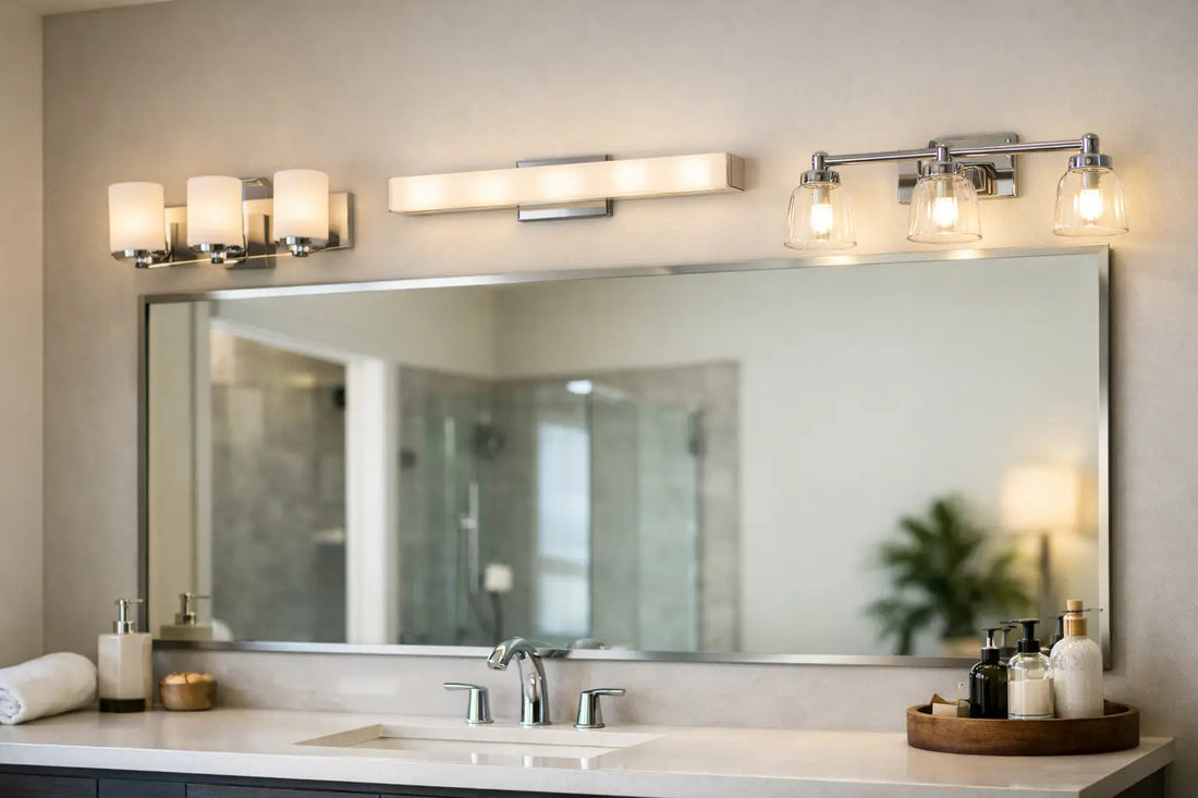 Bathroom Vanity Lights Over Mirror: Size Guide