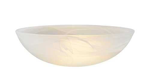 23099 11 Alabaster Contemporary Replacement Glass Shade for Medium Base Socket Torchiere Lamp