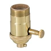 Edison Size Full Dimmer Socket in Brass with UNO Thread