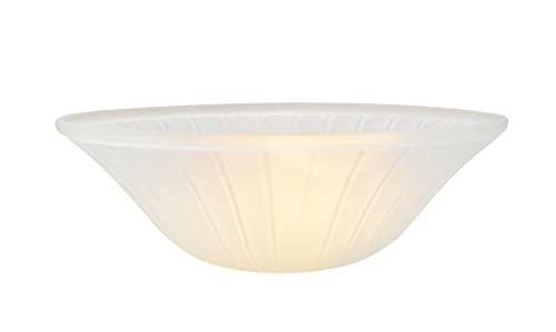 23511-11, Frosted Replacement Glass Shade for Medium Base Socket Torchiere Lamp, Swag Lamp and Pendant,15-3/4" Diameter x 5-3/8" High