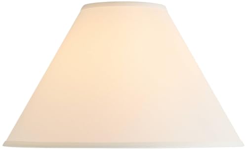 Pre Assembled Denni Large White Linen Chimney Lamp Shade 6x17x11.5