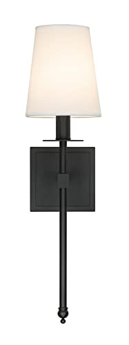 Black Sconces Set of 2 Modern Hardwired Bathroom Sconces (2 Count)