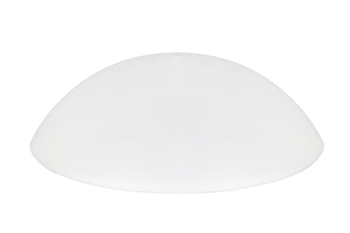 23084-01A, Flush/Semi-Flush Mount Frosted Glass Shade, 1/2" Center Hole, 14-7/8" Diameter x 4-1/2" Height