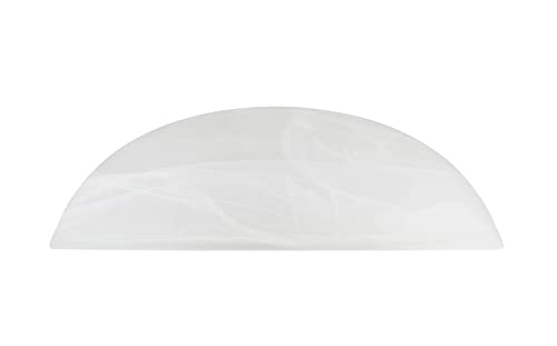 23099 11 Alabaster Contemporary Replacement Glass Shade for Medium Base Socket Torchiere Lamp