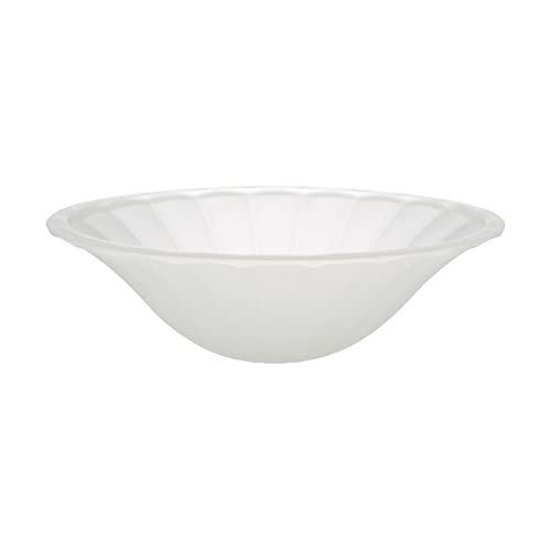 23117 01A Frosted Transitional Style Replacement Glass Shade for Medium Base Socket Torchiere Lamp