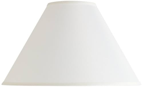 Pre Assembled Denni Large White Linen Chimney Lamp Shade 6x17x11.5