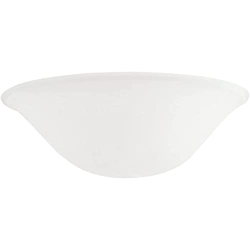 23118-01, Frosted Replacement Glass Shade for Medium Base Socket Torchiere Lamp, Swag Lamp and Pendant, 1-5/8" Fitter Size x 15-5/8" Diameter x 5" Height