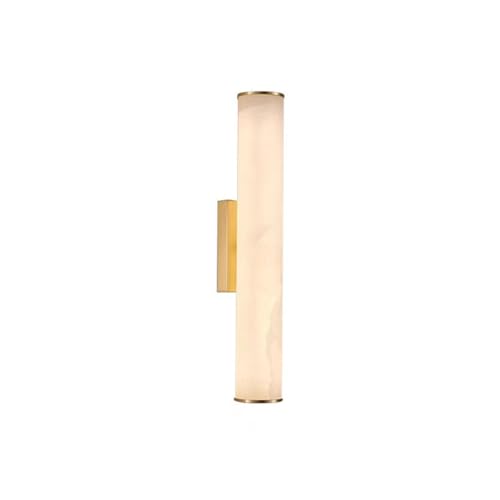Spanish Natural Marble Wall Sconces Strip Alabaster Wall Lighting All Copper Indoor Nordic Sconce Wall Lamps for Bedroom Staircase Living Room Corridor
