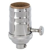 Heavy Turned Brass Socket with Brass Knob