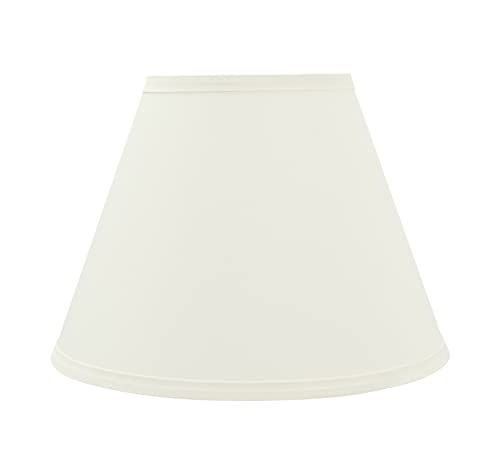 32630A Transitional Empire Shape Spider Construction Lamp Shade in Bone White