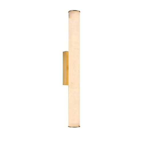 Spanish Natural Marble Wall Sconces Strip Alabaster Wall Lighting All Copper Indoor Nordic Sconce Wall Lamps for Bedroom Staircase Living Room Corridor