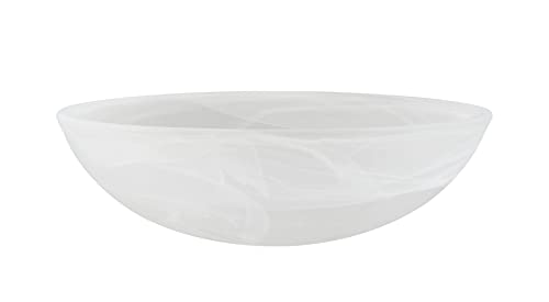 23099 11 Alabaster Contemporary Replacement Glass Shade for Medium Base Socket Torchiere Lamp
