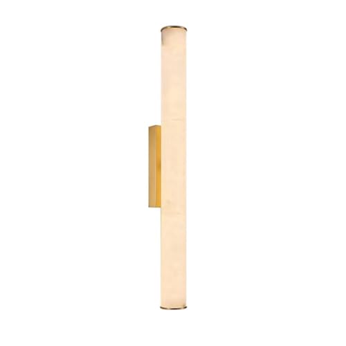 Spanish Natural Marble Wall Sconces Strip Alabaster Wall Lighting All Copper Indoor Nordic Sconce Wall Lamps for Bedroom Staircase Living Room Corridor