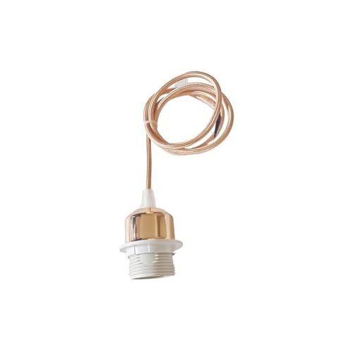 Lamp Holder DIY Vintage E26 E27 Hanging Lamp Holders with Cable Ceiling Lamp Holders Sockets Nordic Half Teeth Lampshade Base for Pendant lamp
