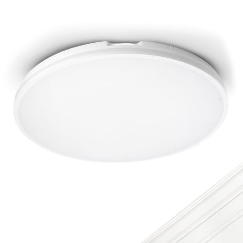 2Pack 16in 3CCT Round White Kitchen Flush Mount Light 40W 4000LM